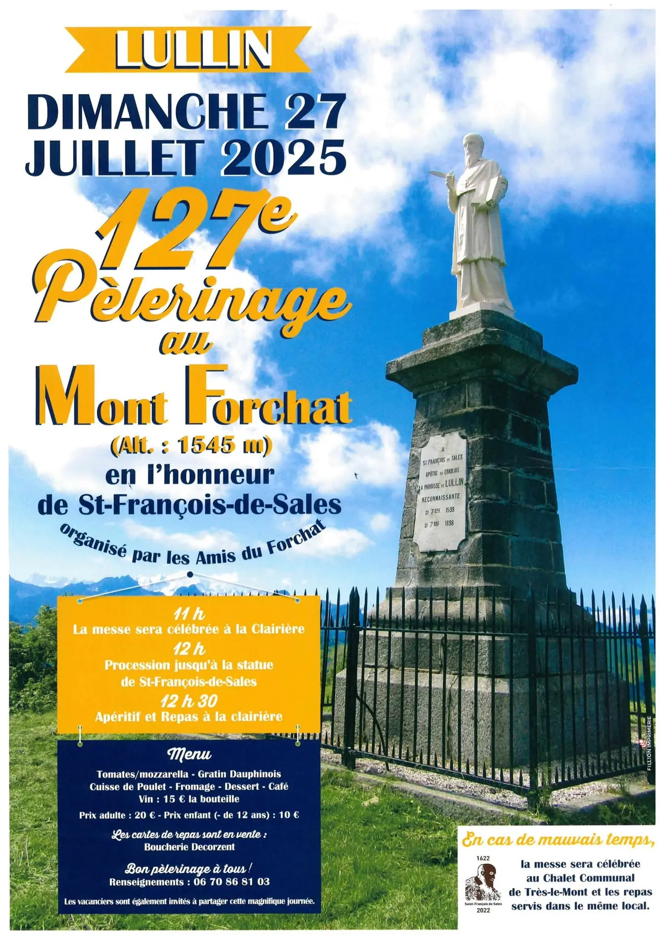 127ème Pèlerinage au Mont Forchat_Lullin