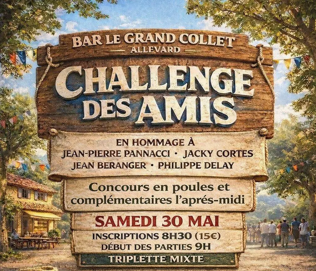 Concours de pétanque Challenge des amis_Allevard