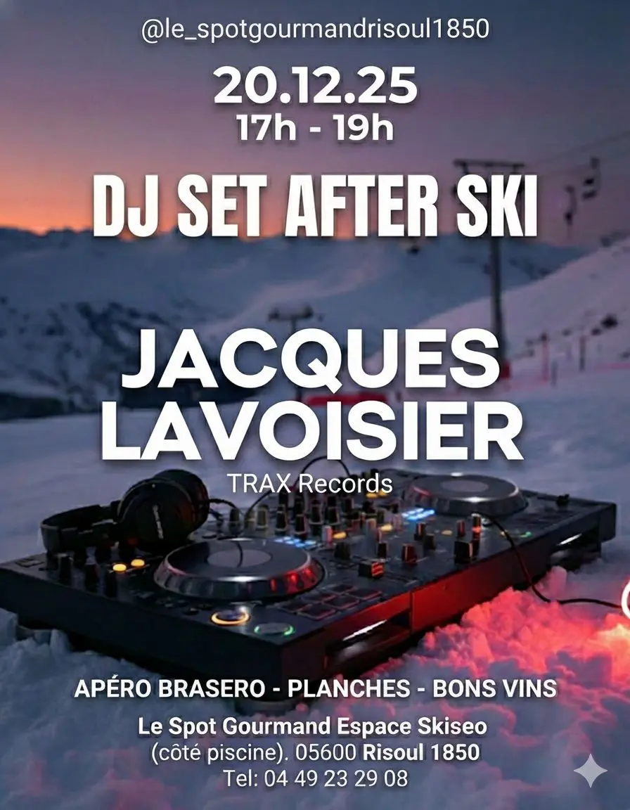 DJ SET AFTER SKI BY LE SPOT GOURMAND_Risoul