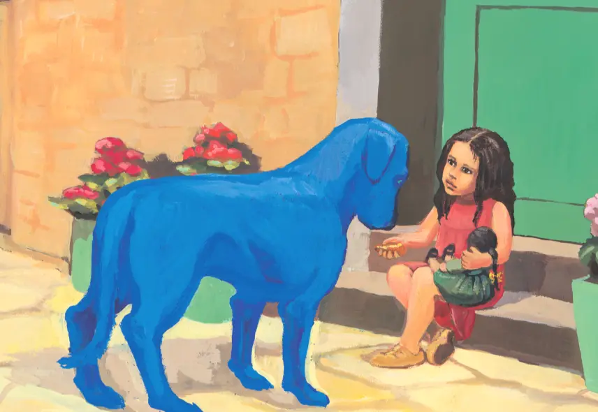 Chien bleu