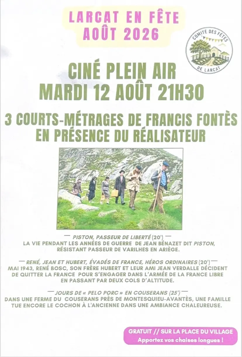 Ciné plein air - 3 courts métrages