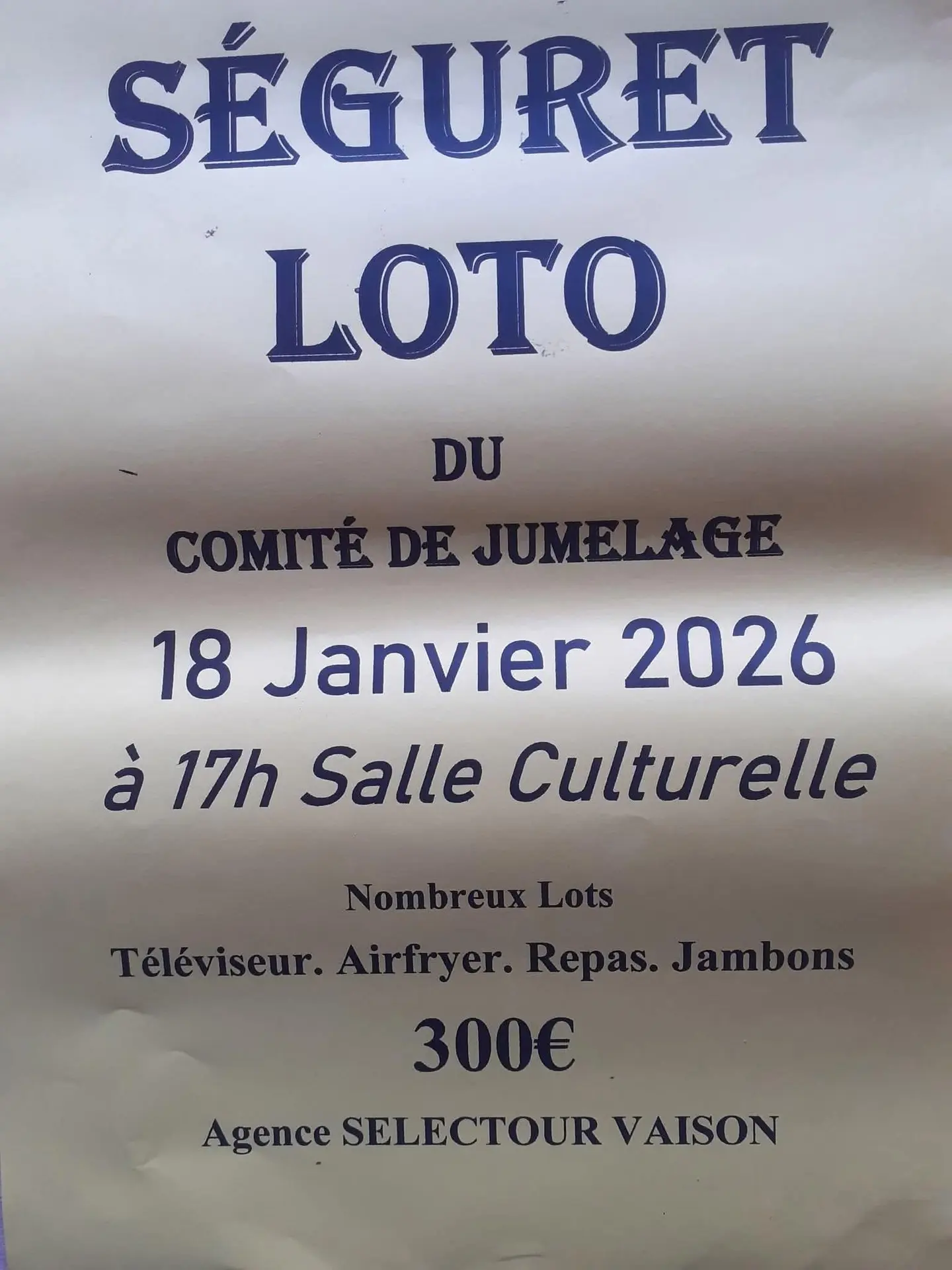 Loto du Comité de Jumelage_Séguret