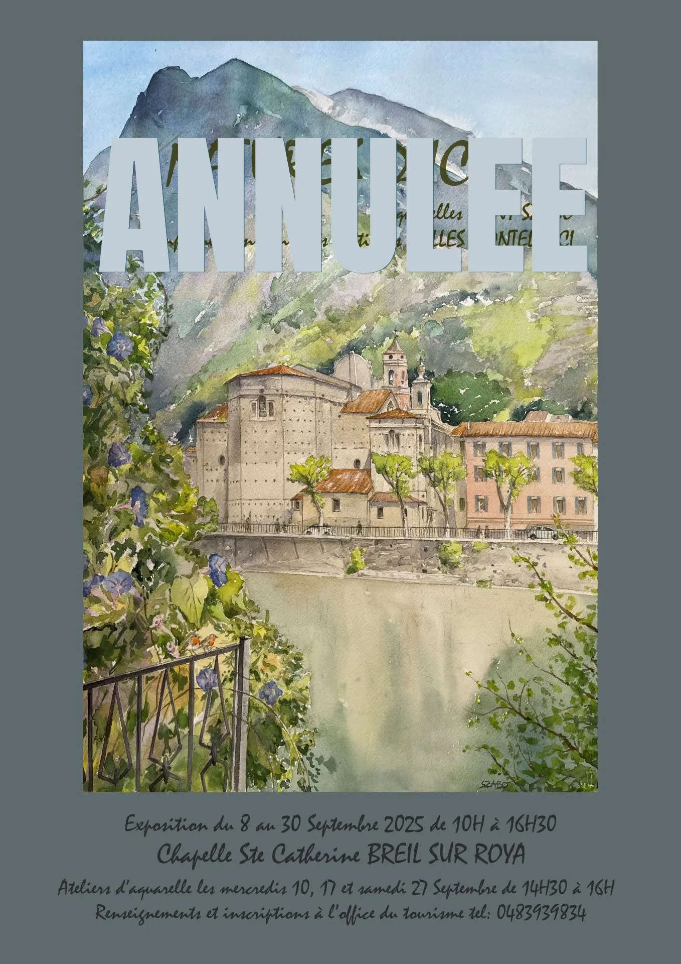 ANNULEE Exposition & ateliers d'aquarelle