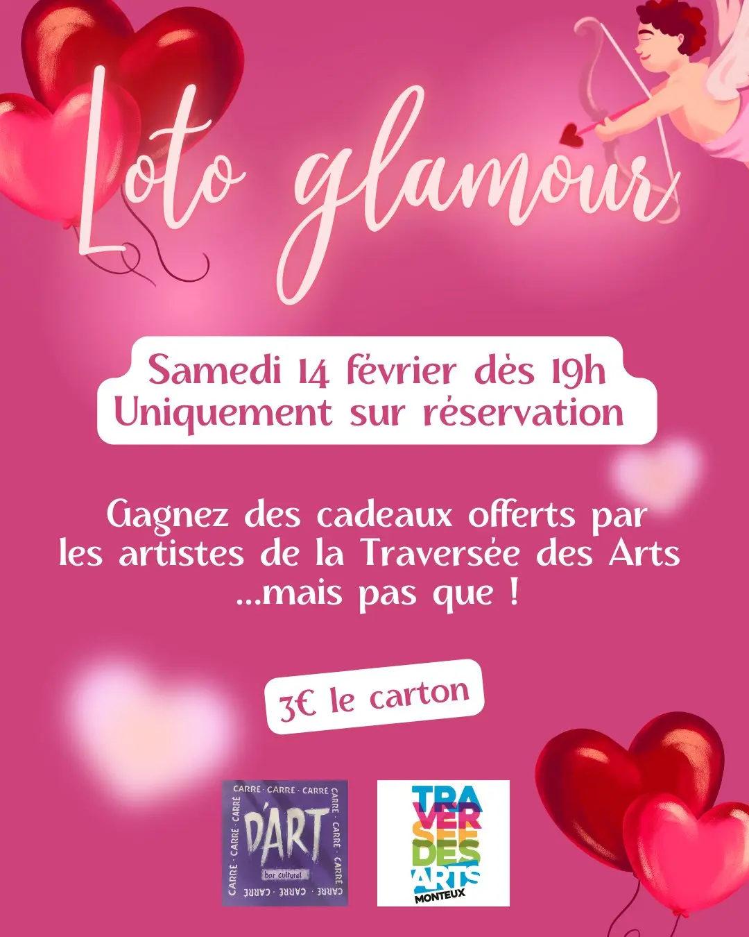 Au Carré d'Art - Loto glamour de la Saint Valentin_Monteux