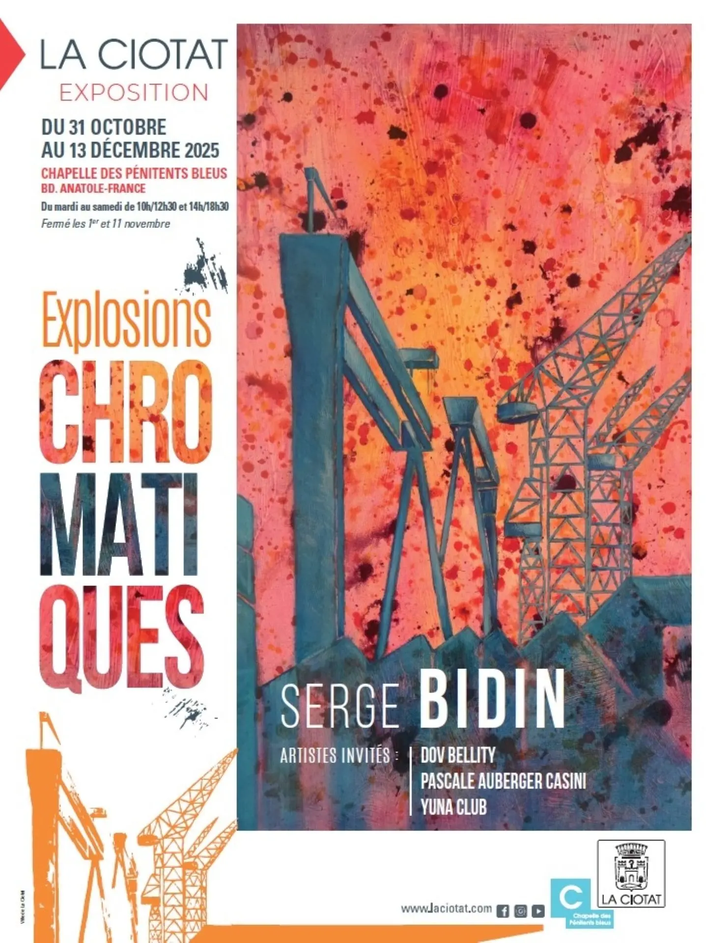 Exposition de peintures, sculptures et photographies Explosions Chromatiques