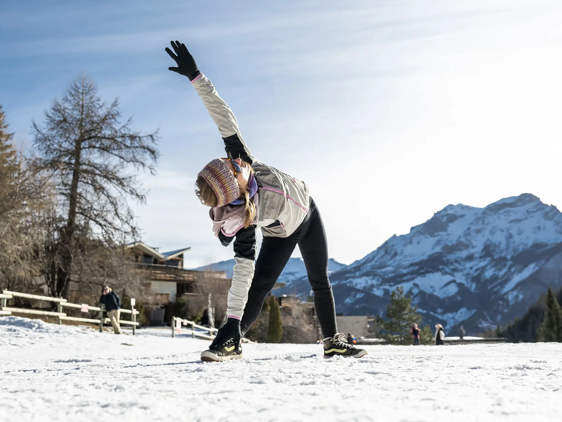 Yoga en extérieur au Sauze