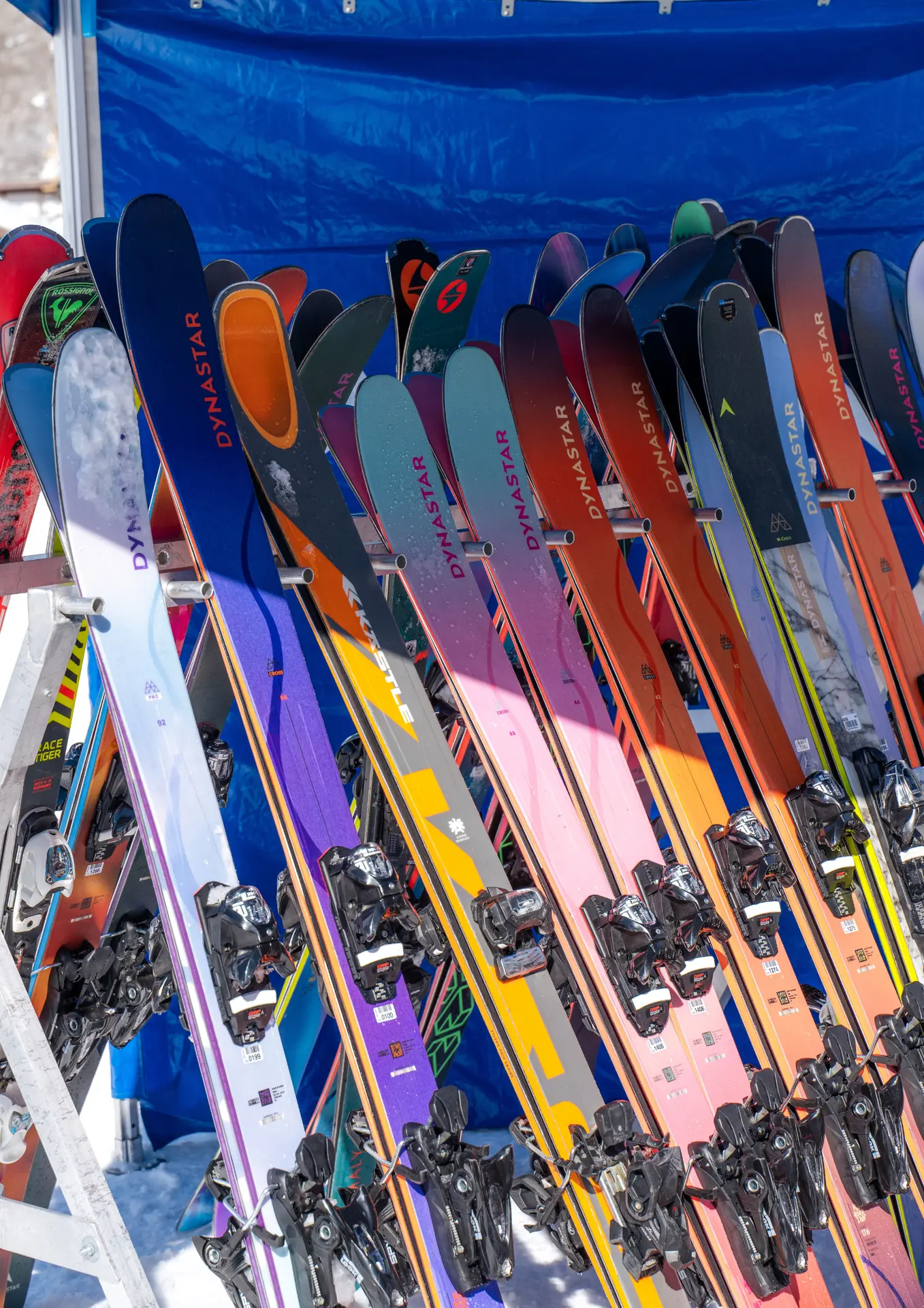 Ski test Dynastar sur le front de neige de Val d'Isère