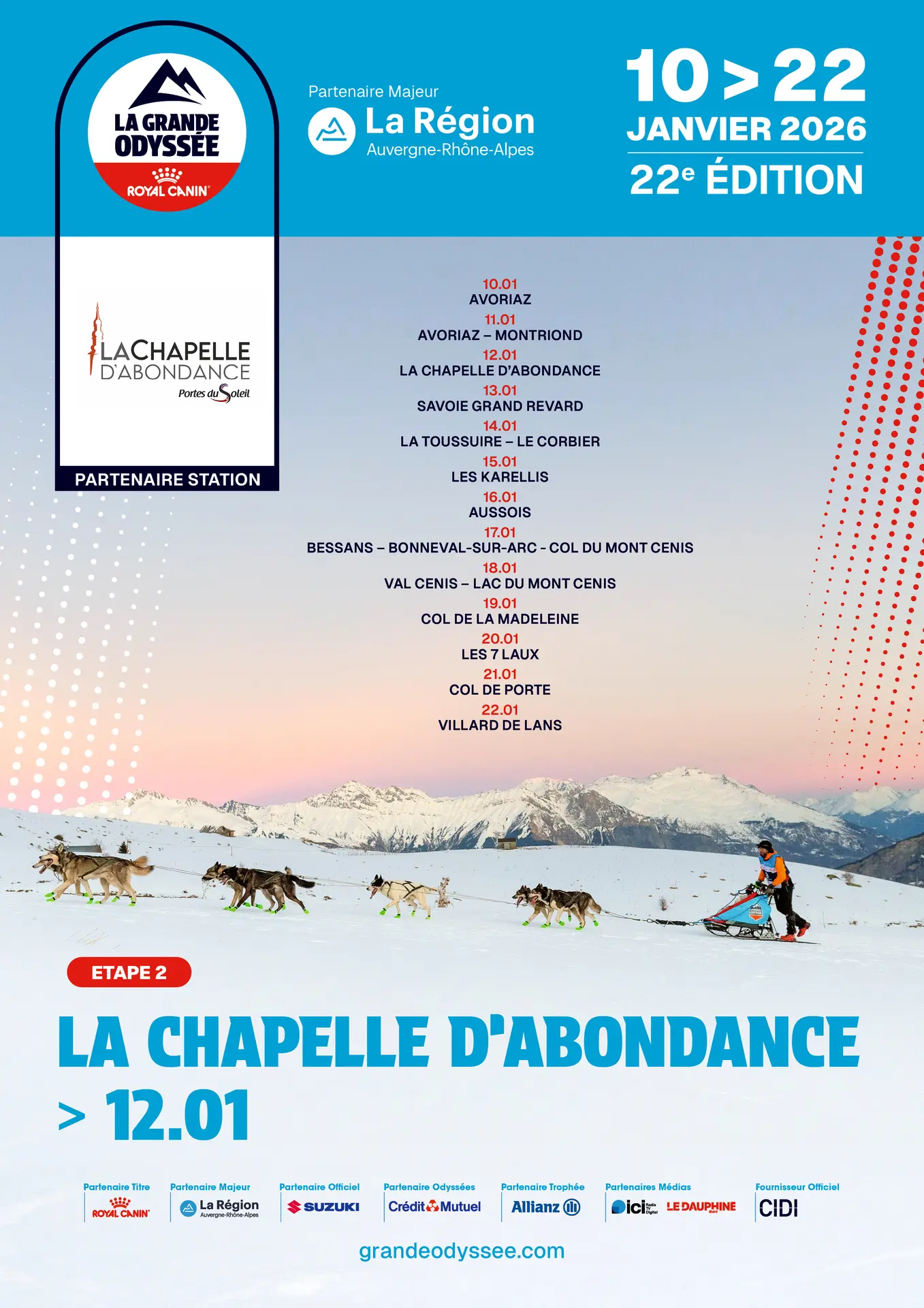 La Grande Odyssée - Etape à La Chapelle d'Abondance