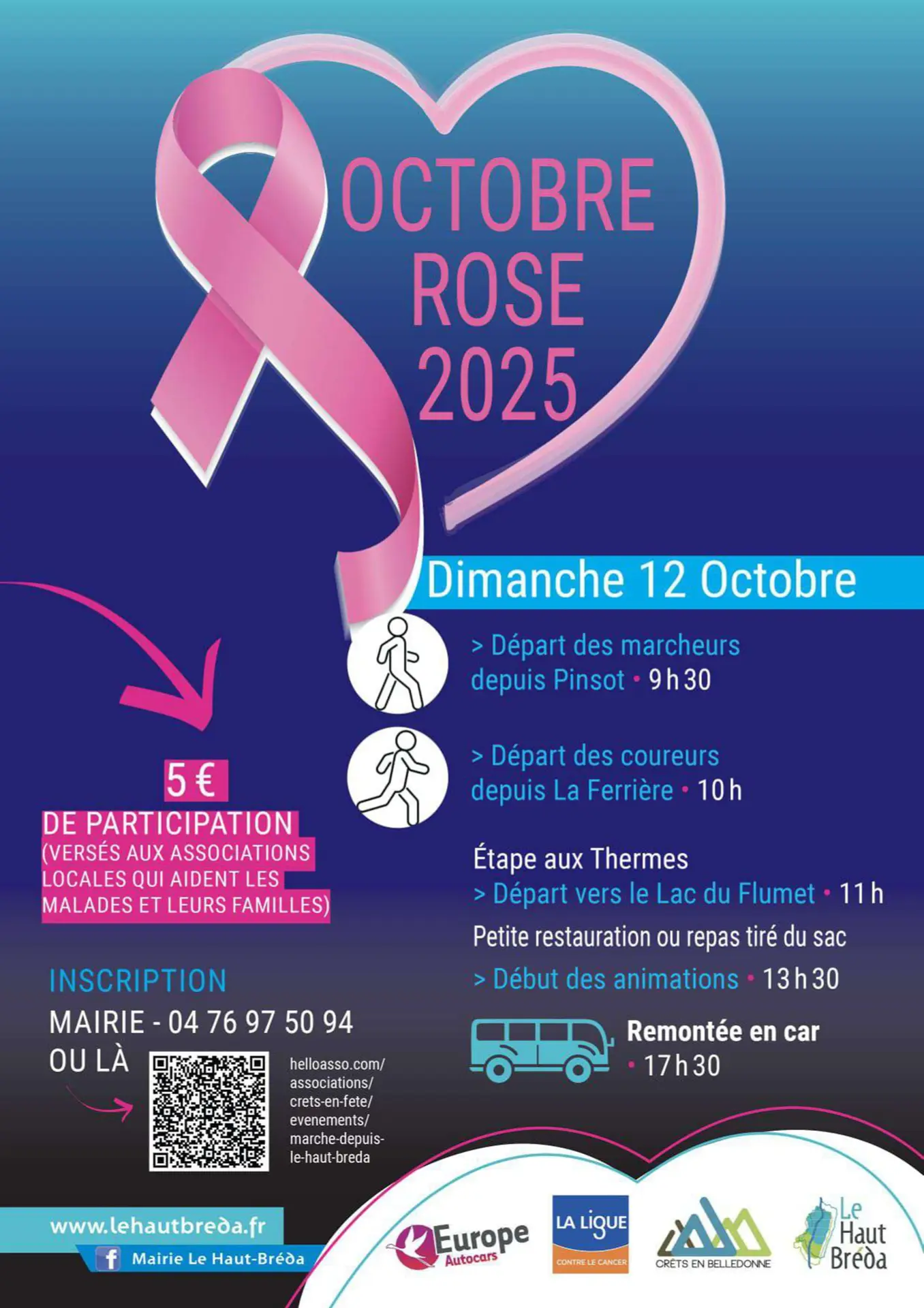Octobre Rose dans la vallée du Haut Bréda -Crêts en Belledonne & Allevard