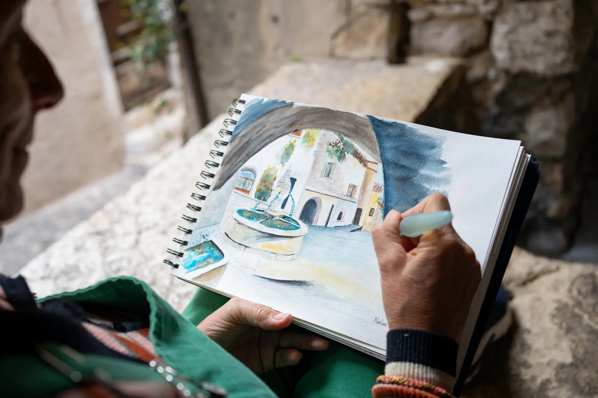 Balade Saint-Paul de Vence dessinée à Saint-Paul de Vence