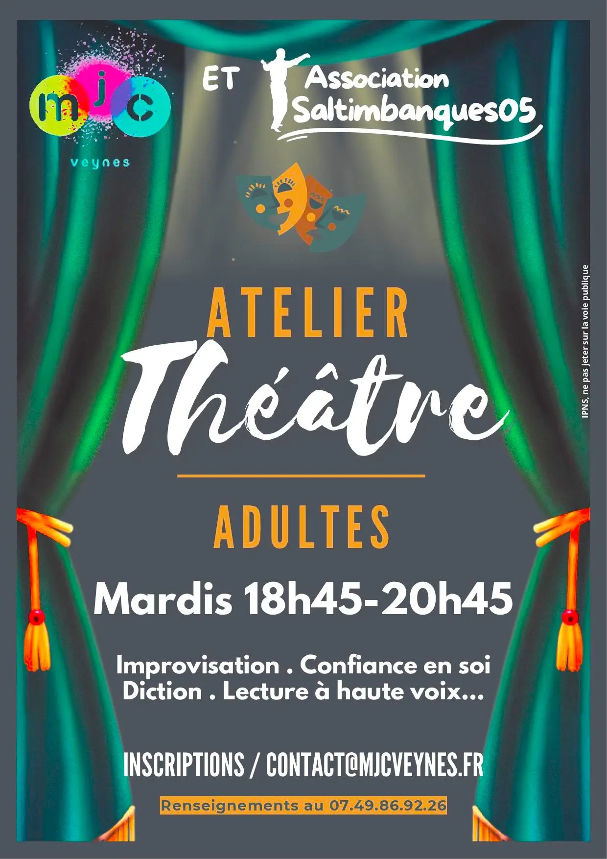 Atelier théâtre MJC Saltimbanques