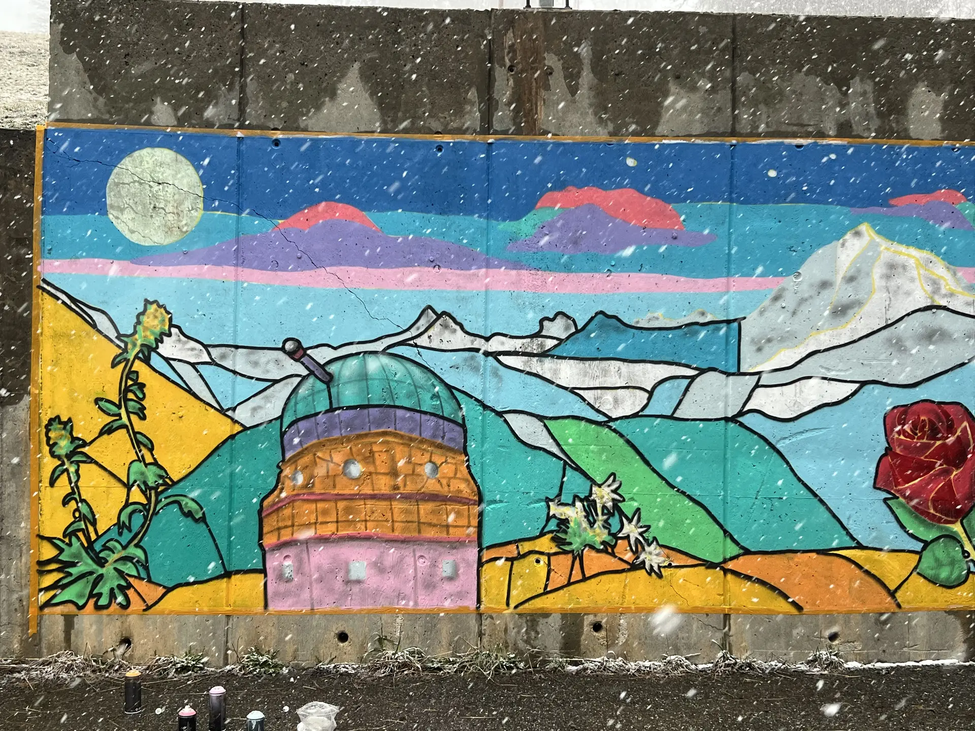 Fresque réalisée pour le festival 2024