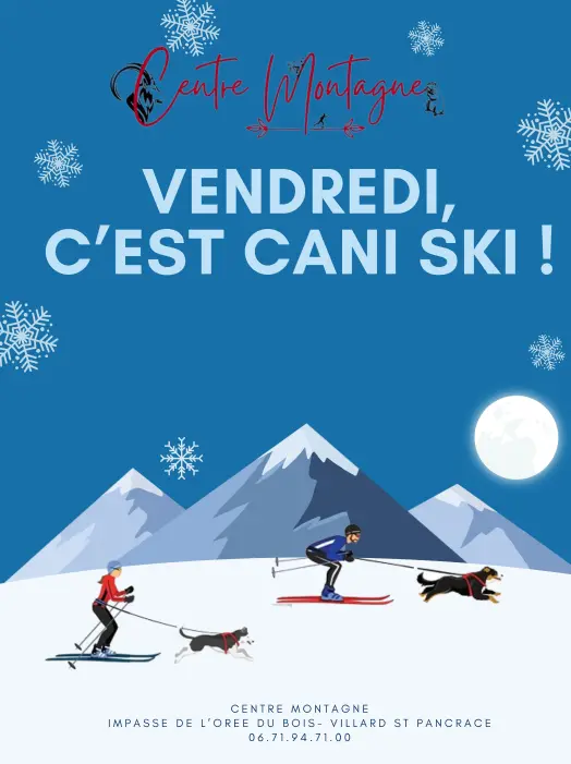 cani ski affiche perpétuelle