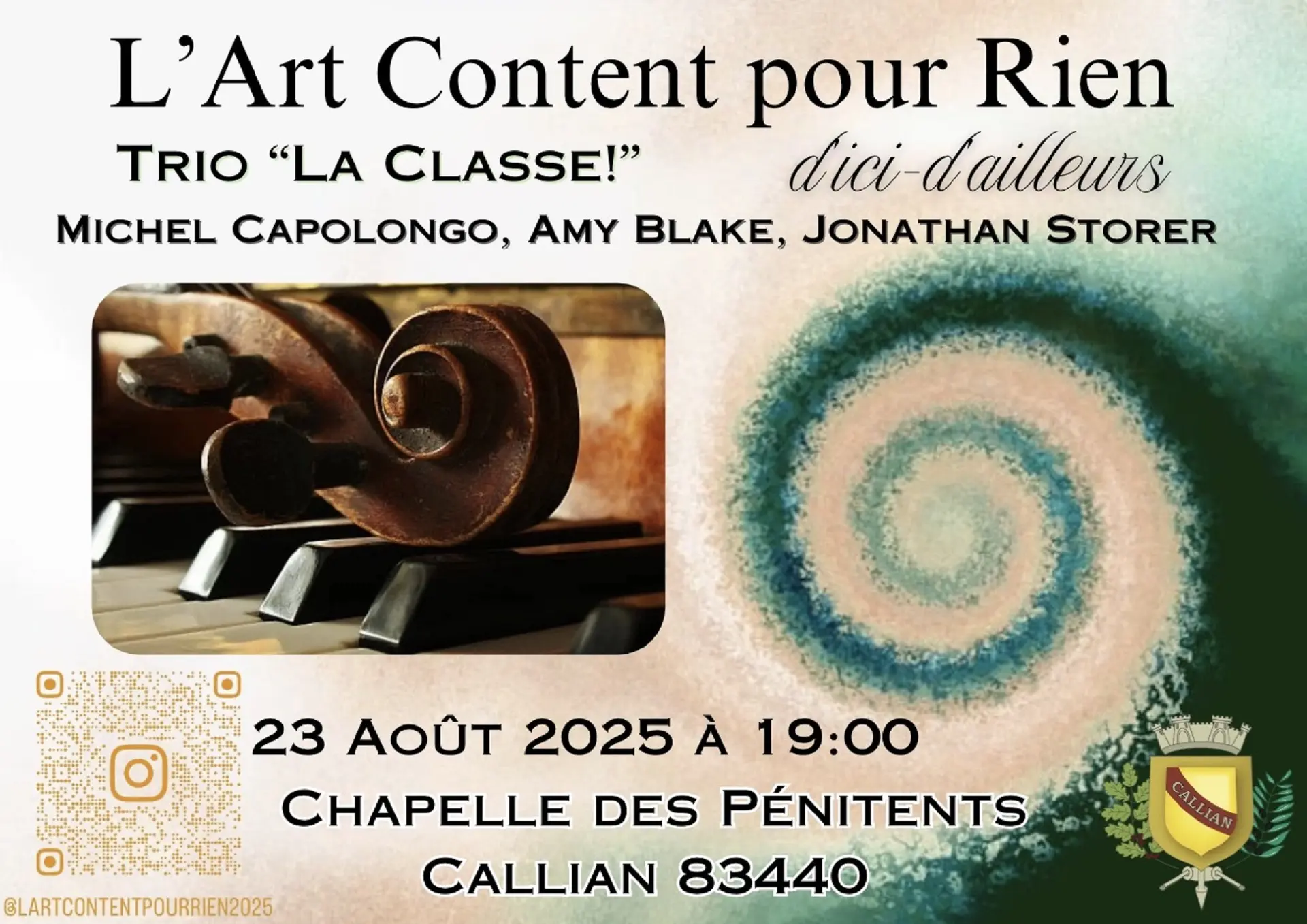 23 aout Concert Trio La Classe