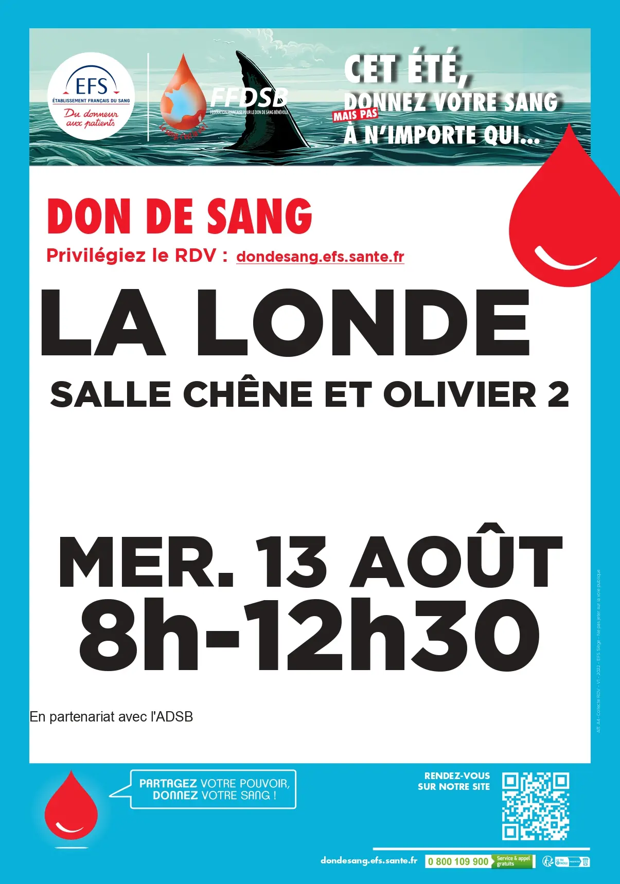 Les collectes de sang en Méditerranée Porte des Maures
