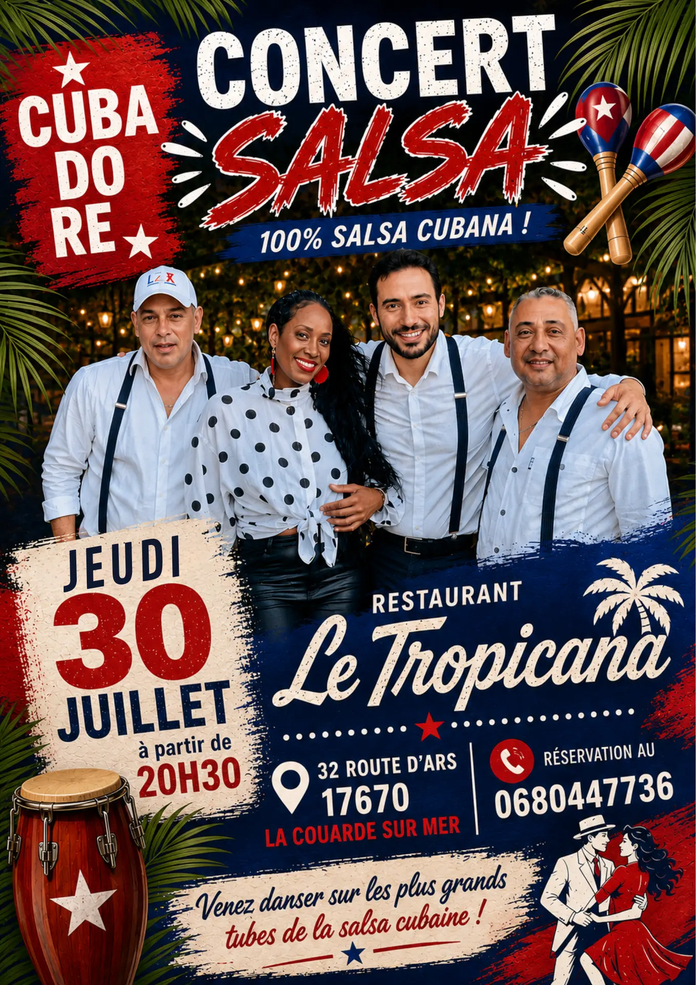 Concert de salsa au Tropicana_La Couarde-sur-Mer