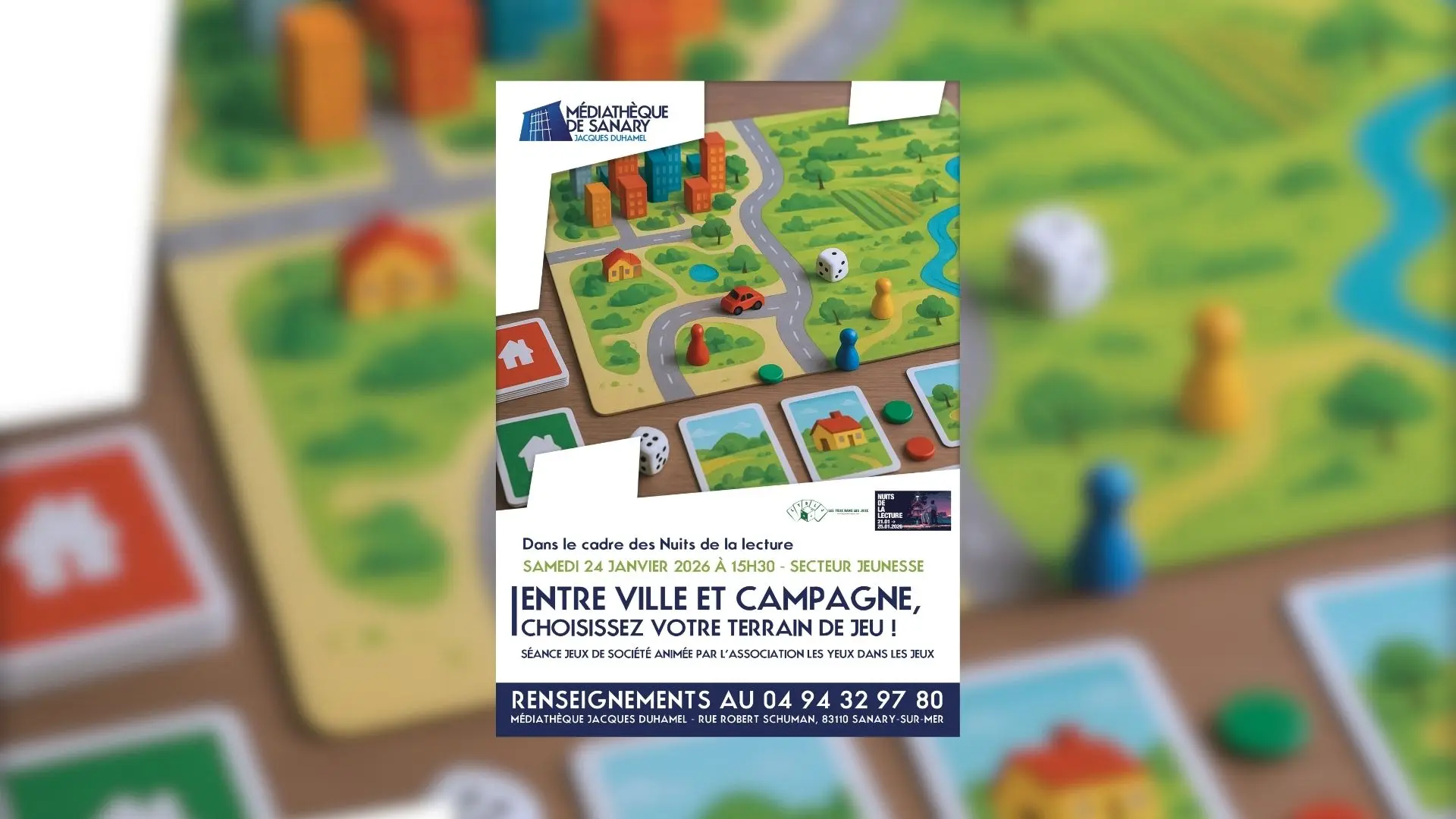 Jeux de société à la médiathèque Sanary