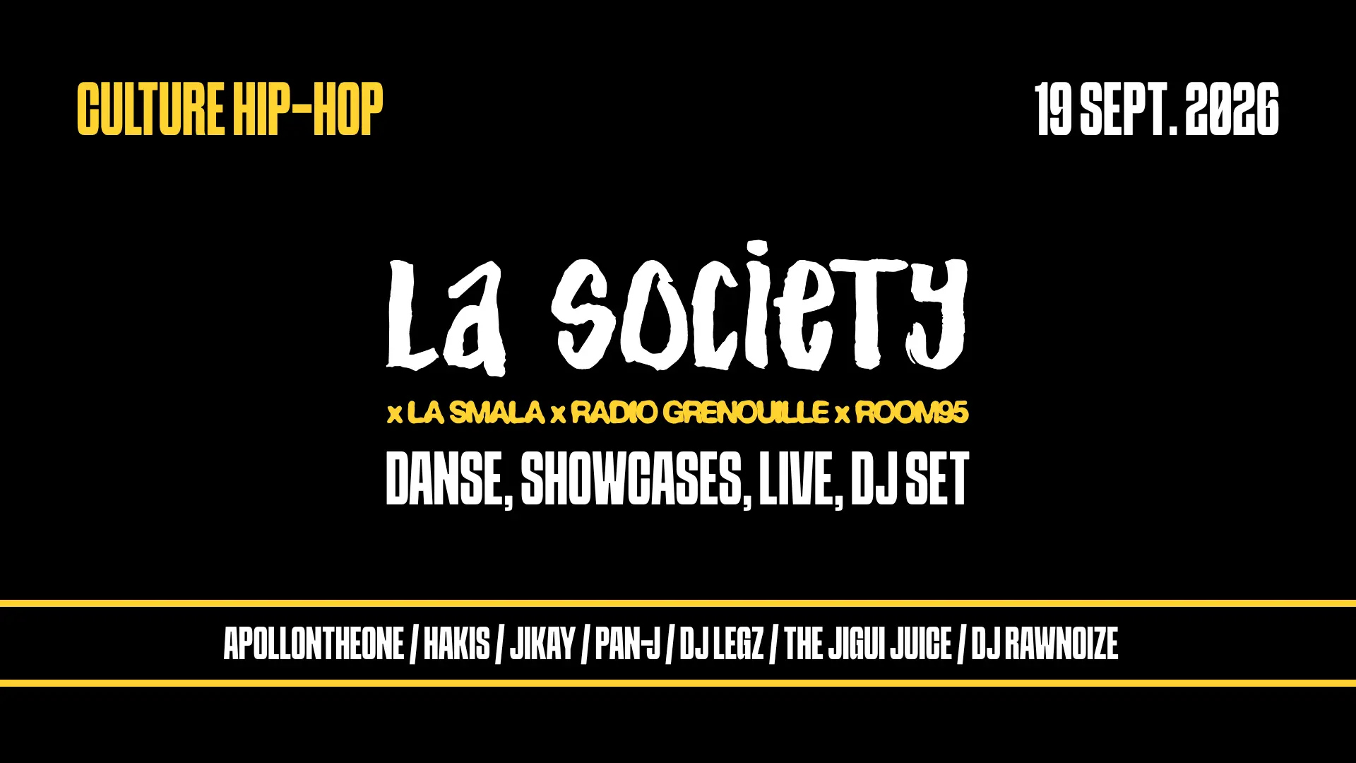 La Society × La Smala de Marseille × Radio Grenouille × Room95  83 % Publier Annuler le brouillon Enregistrer le brouillon