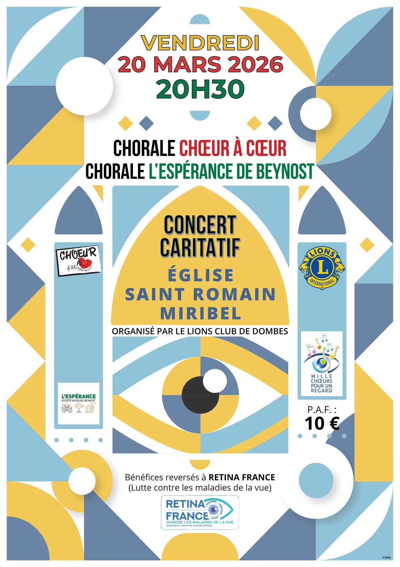 Concert chœurs église St Romain