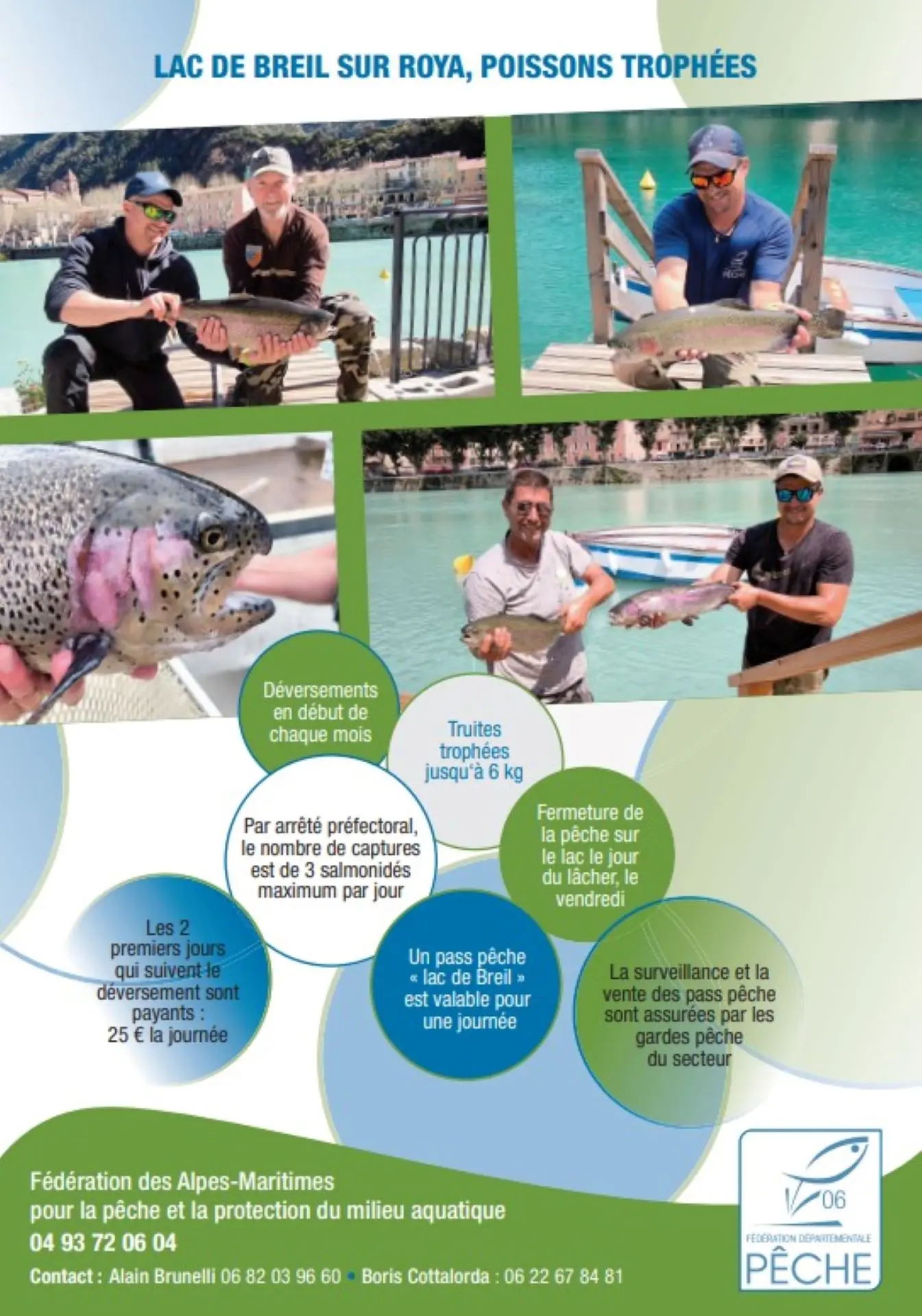 Journée poissons trophées lac de Breil