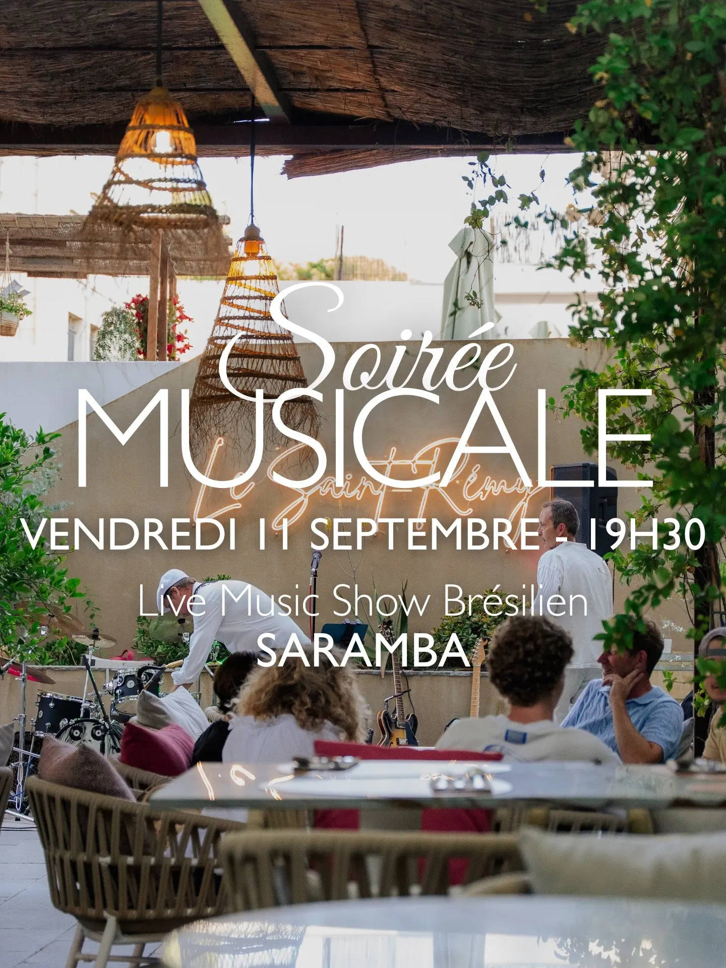 Affiche es soirées musicales à l'Hôtel le Saint-Rémy à Saint-Rémy-de-Provence 11.09.26