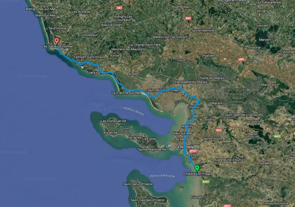 Etape côte à côte