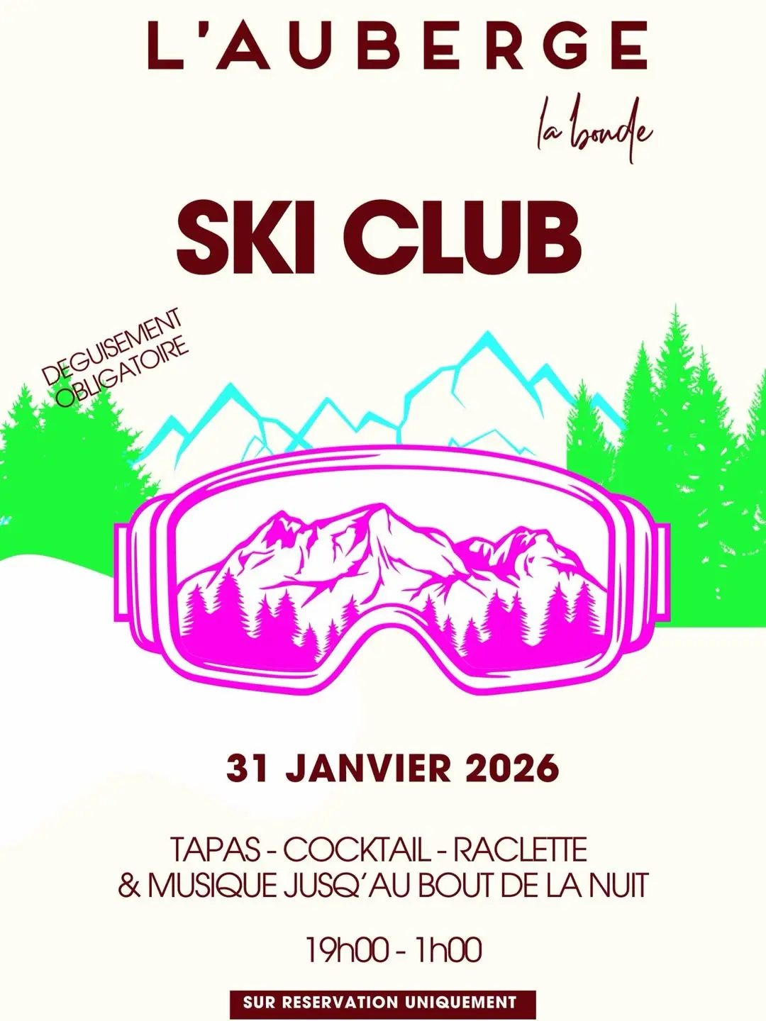 Soirée Ski Club à l'Auberge de la Bonde à Cabrières d'Aigues_La Motte-d'Aigues