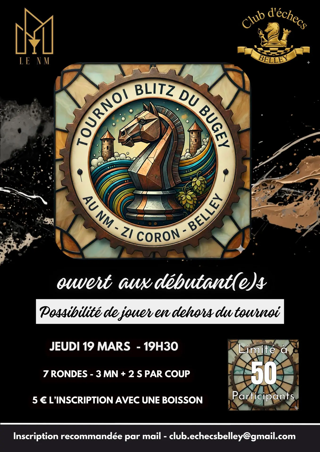 Tournoi d'échecs Blitz du Bugey_Belley