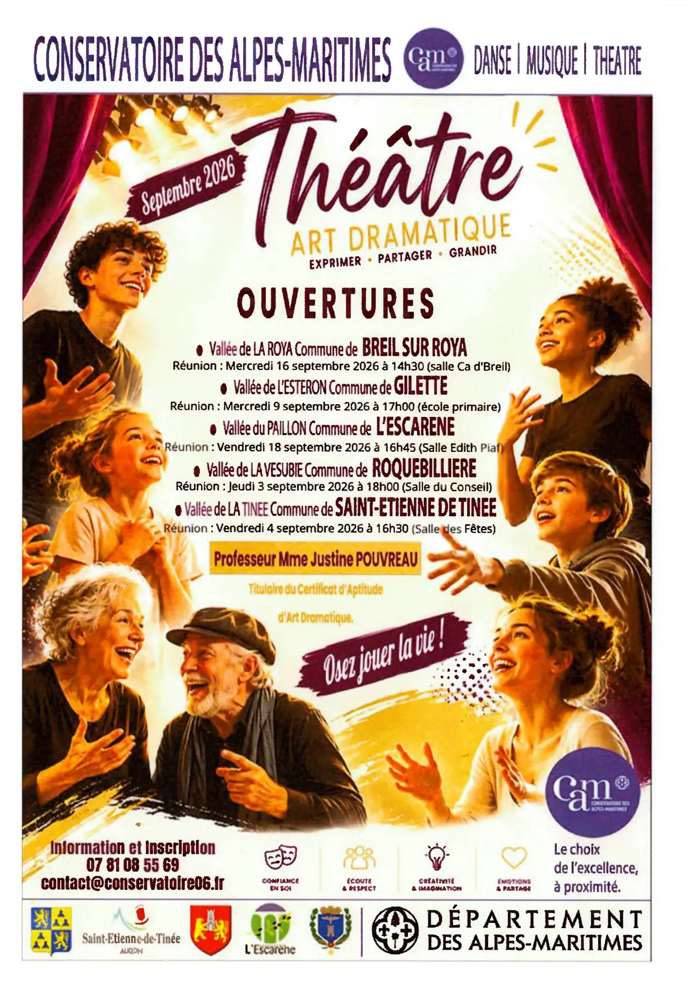 Théâtre art dramatique