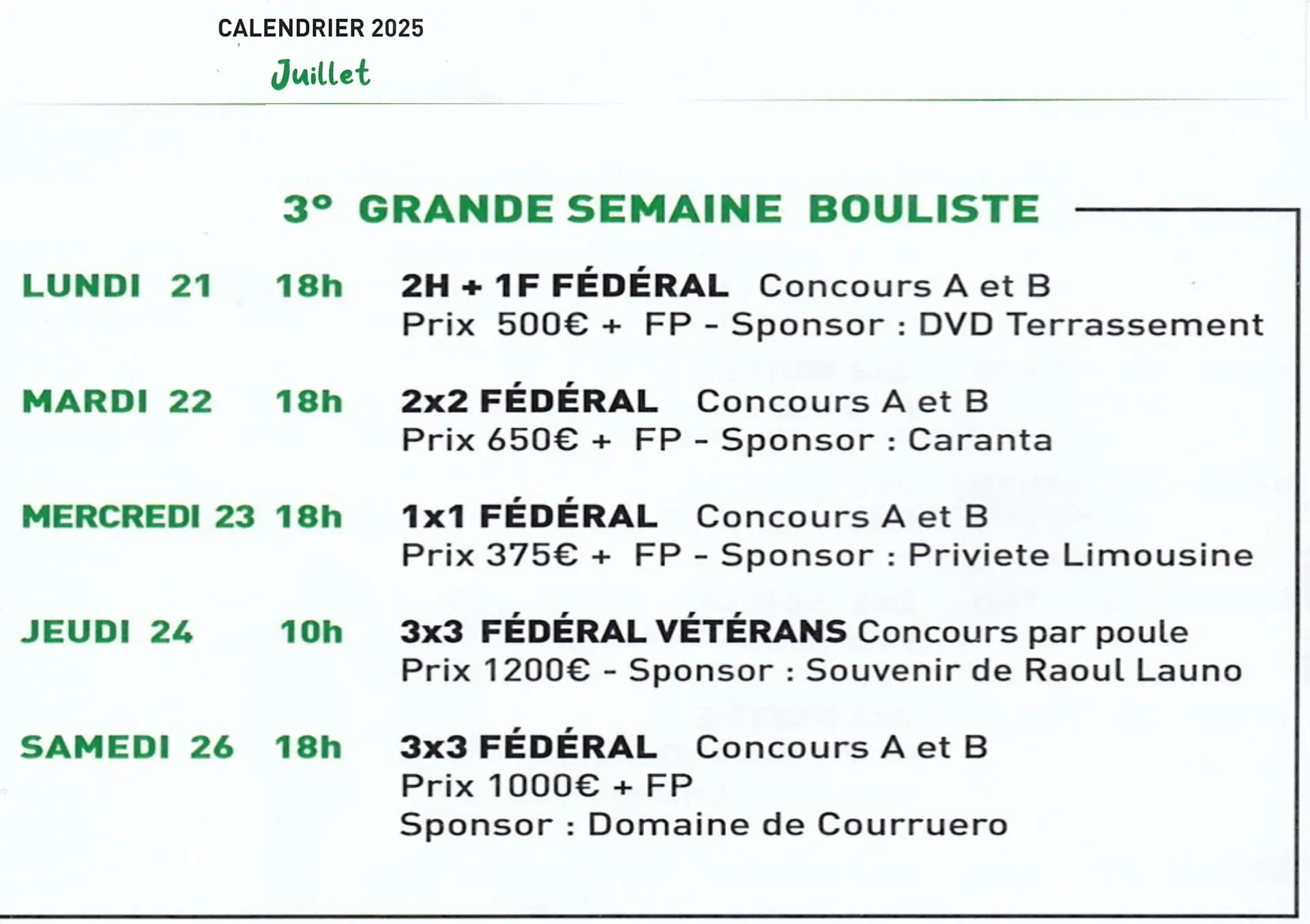 programme