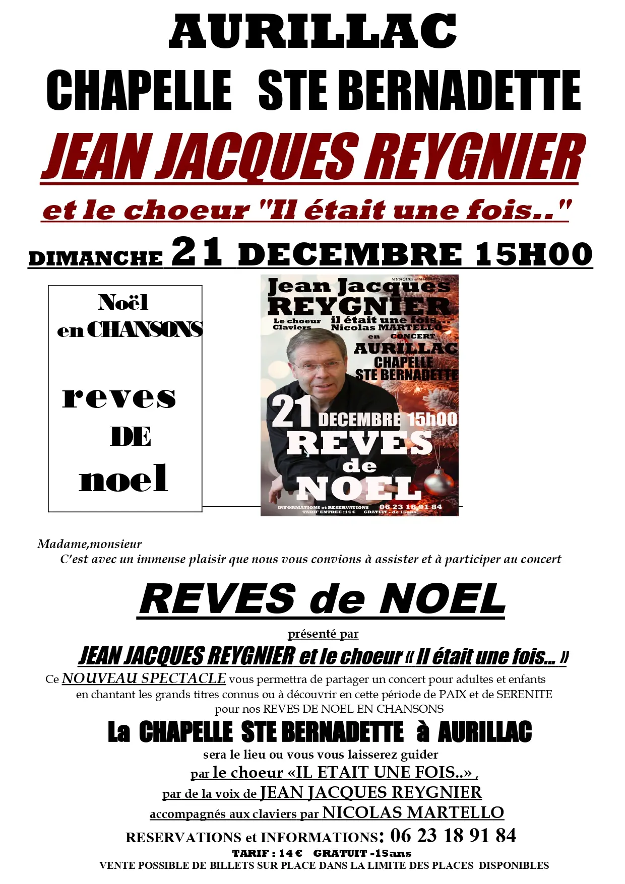 Concert de Jean-Jacques Reygnier