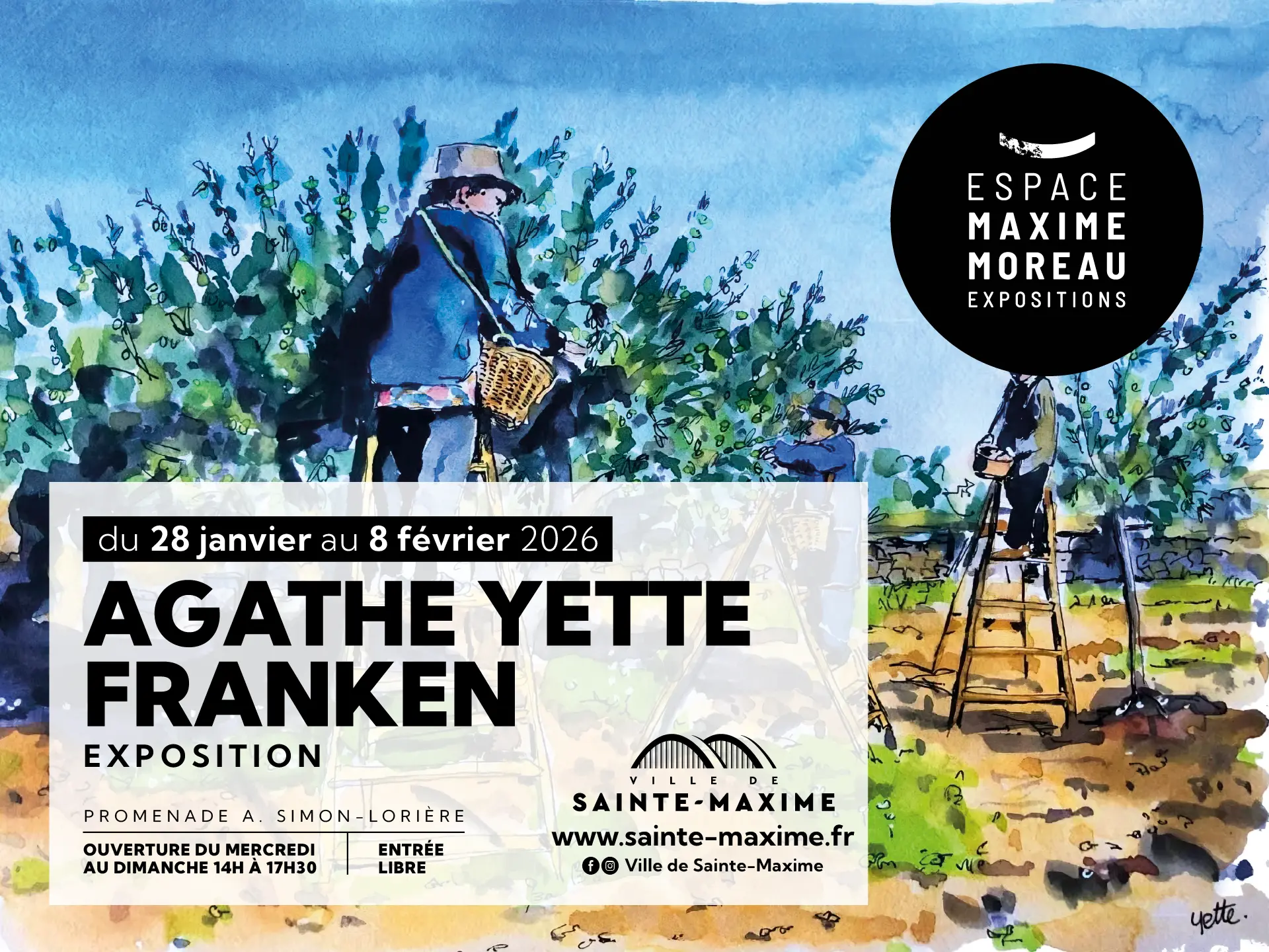 Exposition Agathe Yette Franken - Peinture_Sainte-Maxime