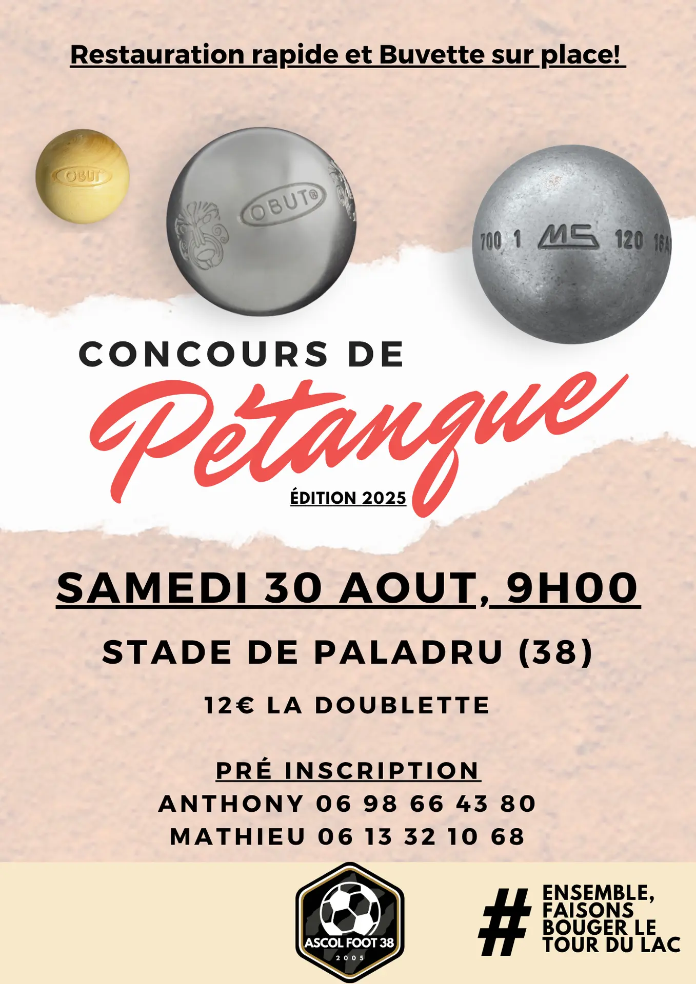 Tournoi de pétanque