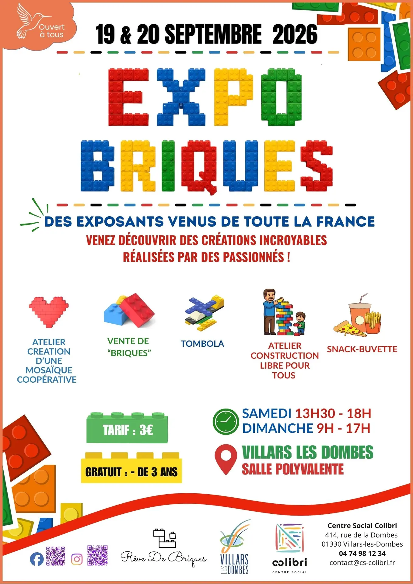 L'affiche détaille le programme de l'évènement