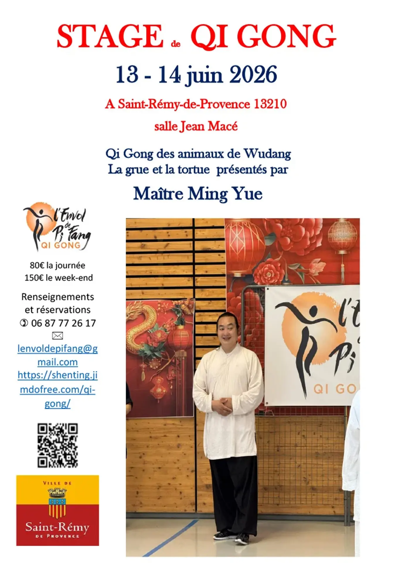 Stage de Qi gong avec un Maître chinois