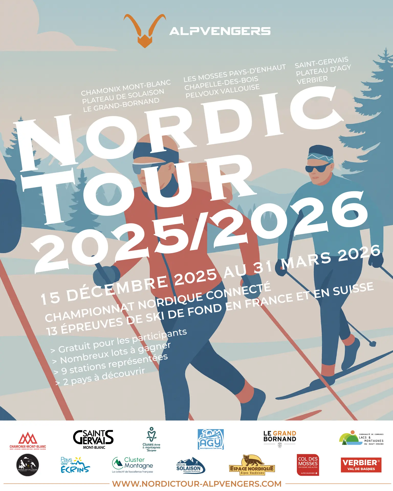 affiche du Nordic Tour 2025/2026