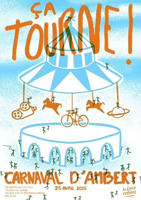 Affiche Carnaval 2026 - ça tourne !