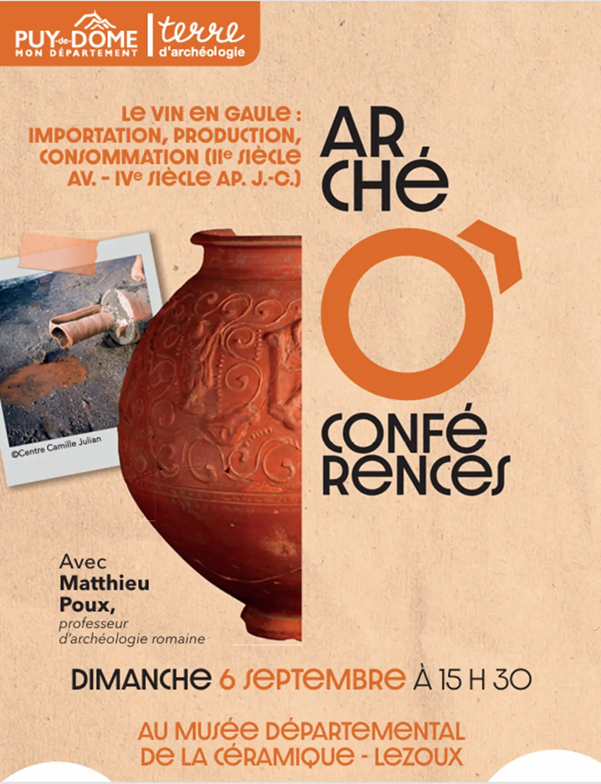 Arché Ô conférences - Le vin en Gaule