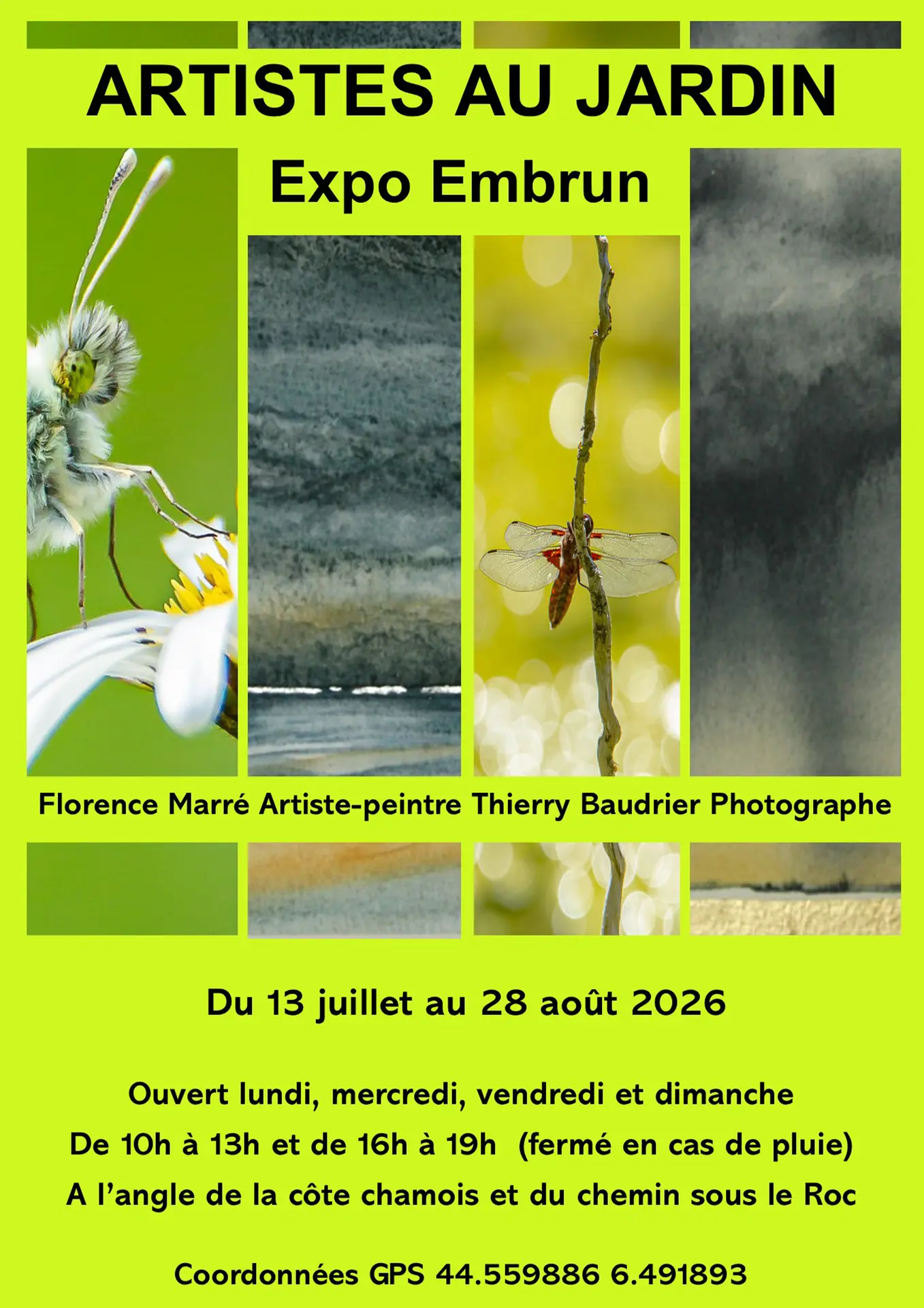 Exposition : Artistes au Jardin_Embrun