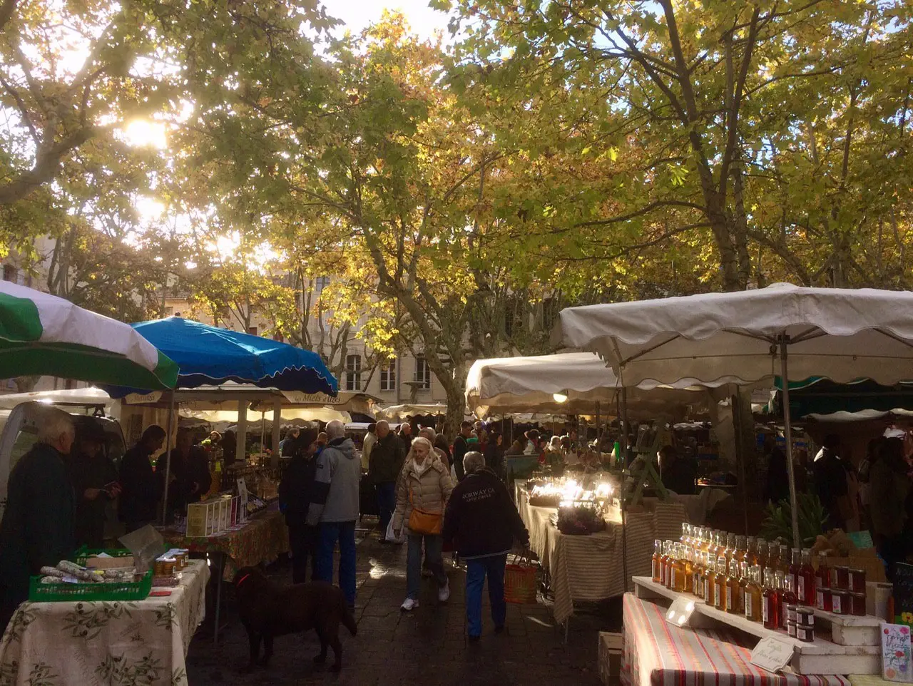 Marché Uzès Place aux Herbes
