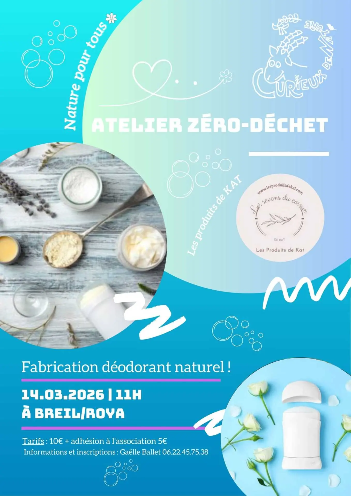 Atelier zéro déchet avec Curieux de nature
