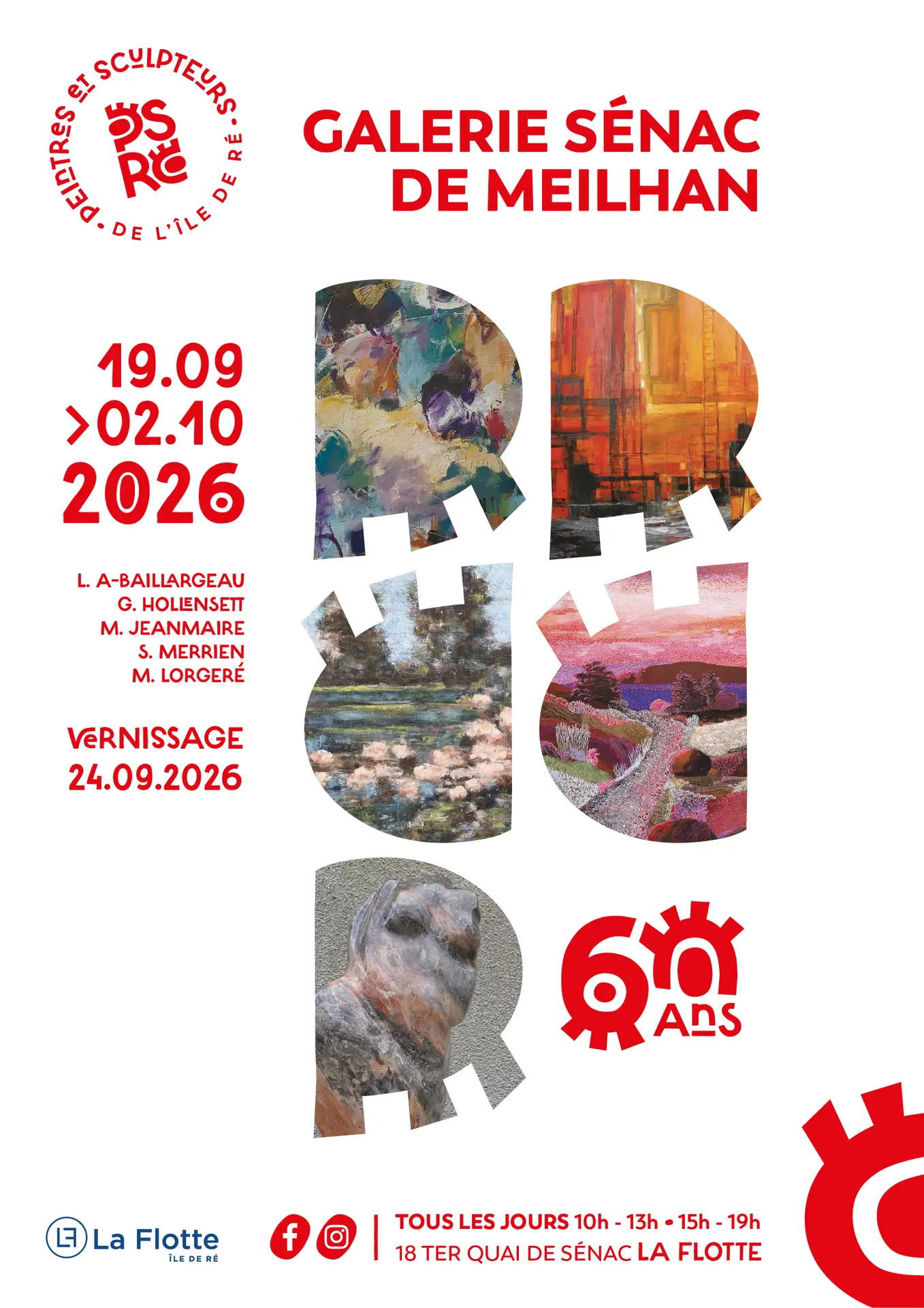 Ausstellung: L. A-Baillargeau, G. Hollensett, M. Jeanmaire, S. Merrien, M. Lorgeré_La Flotte