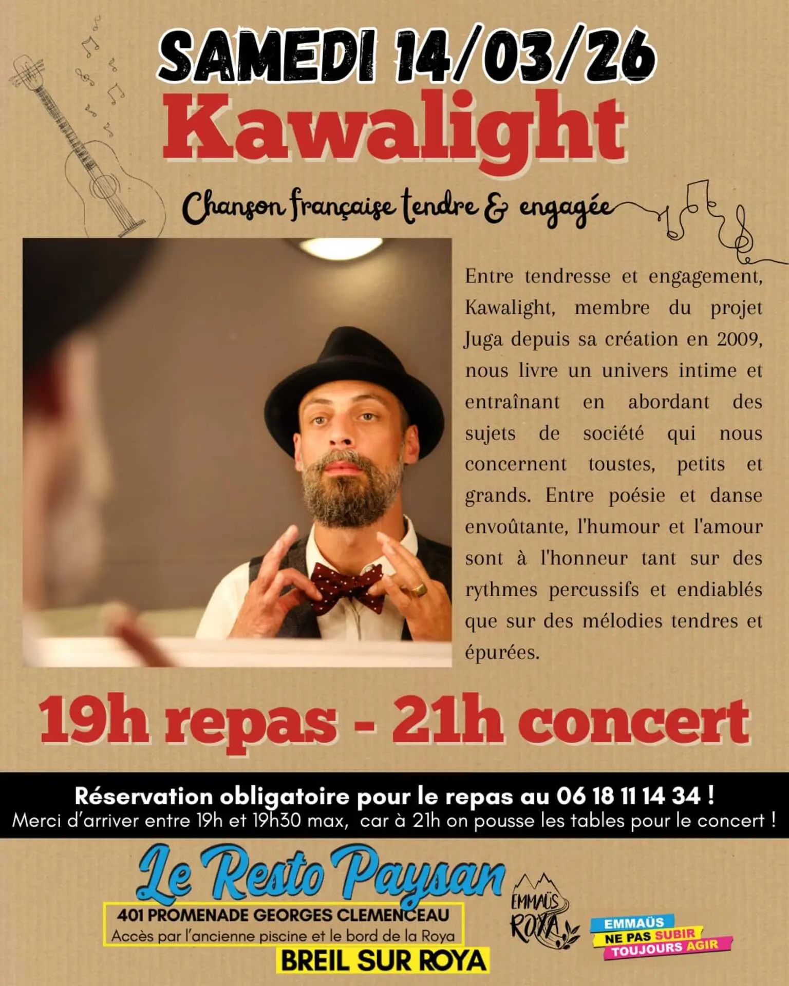 Kawalight au Resto Paysan