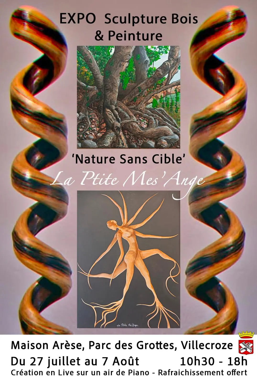 Affiche de l'exposition nature sans cible