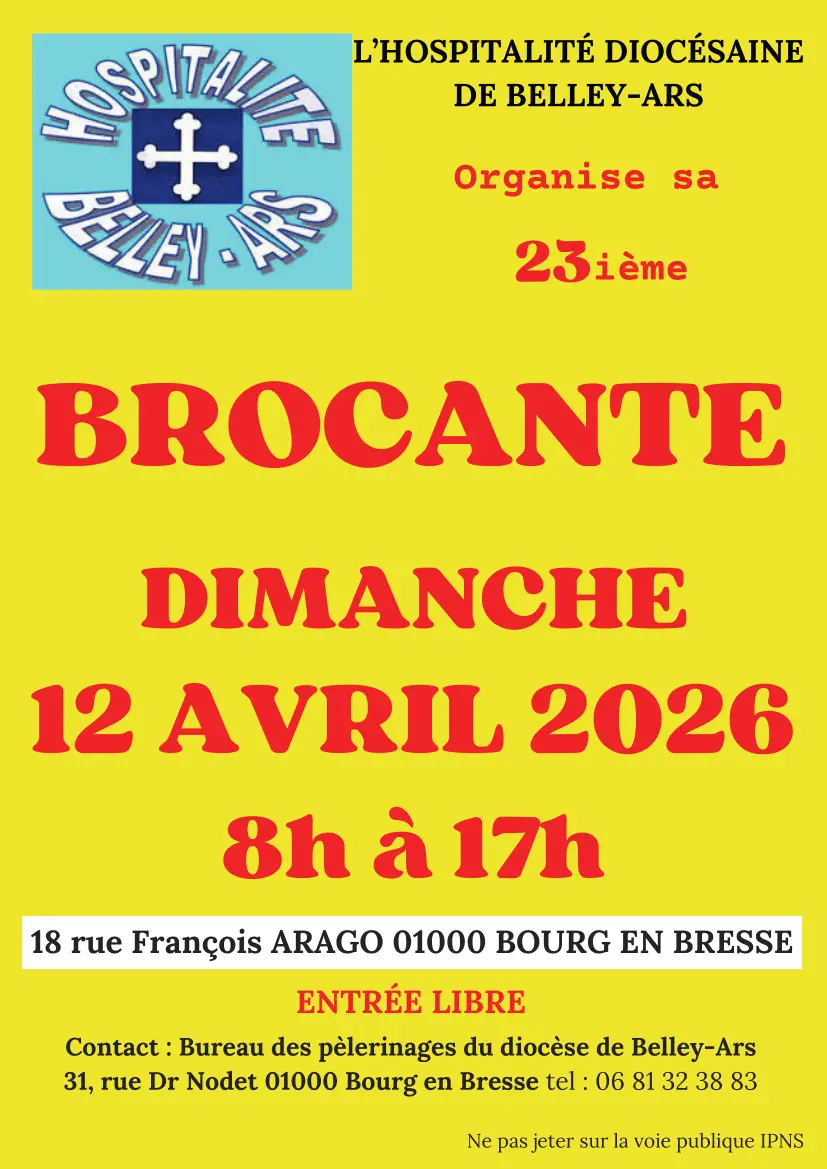 Affiche Brocante de l'Hospitalité 2026