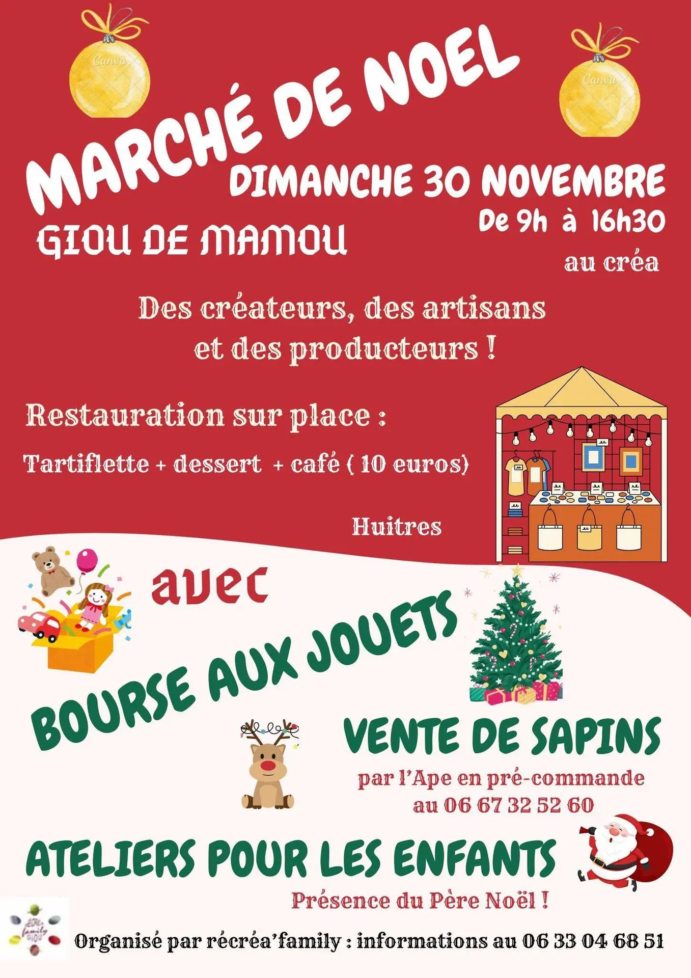 Marché de Noël et bourse aux jouets à Giou de Mamou