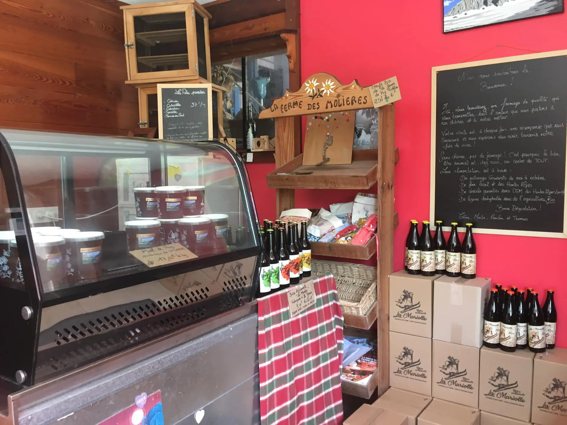 Boutique attenante à la ferme