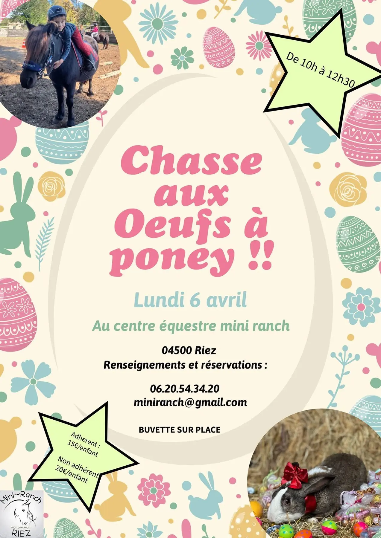 Chasse aux oeufs à poney_Riez