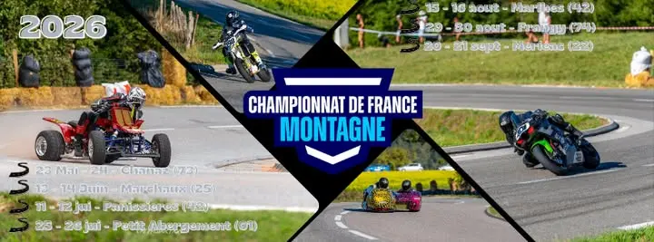 Course de côte moto – Championnat de France de la Montagne au Petit-Abergement_Haut Valromey