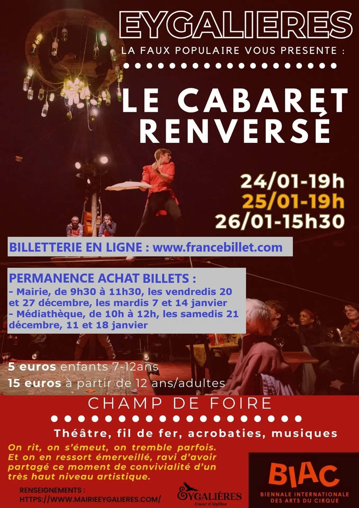 Spectacle : Le Cabaret Renversé Eygalières